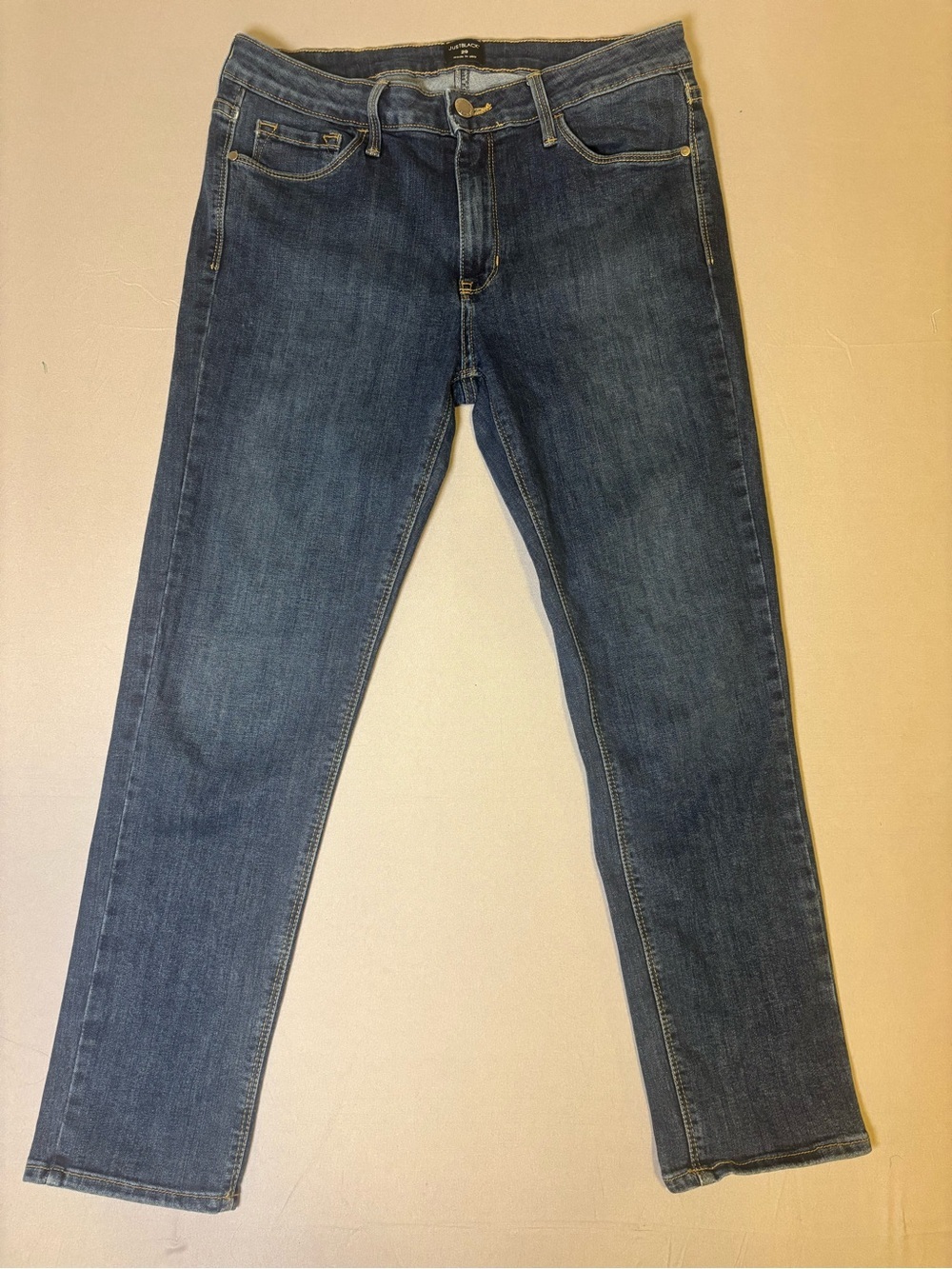 Women’s Size 29 “Just Black” Made in USA Denim Straight Leg Jeans